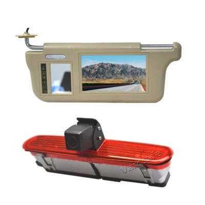 Sun Visor Rear View Mirror Monitor Reverse Camera for Fiat Doblo / Ram ProMaster - Image 1 of 4