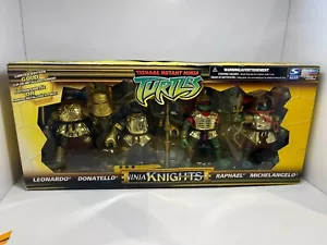 2007 Teenage Mutant Ninja Turtles TMNT Limited Edition Gold Knight 4-Pack Figure - Picture 1 of 24
