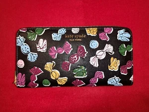 Kate Spade MORGAN Assorted Candies Embossed Zip Around Continental Clutch Wallet - Picture 1 of 5