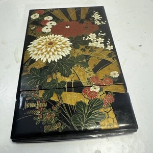 Vintage Naiman Marcus Kompaktspiegel Chrysantheme Design Made in Japan - Bild 1 von 12