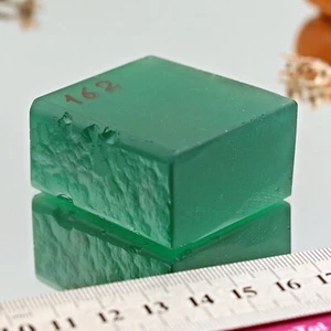 Raw Emerald Very Light Green Nano Crystal Bluish  lab Emerald imitation gemstone - Picture 1 of 7