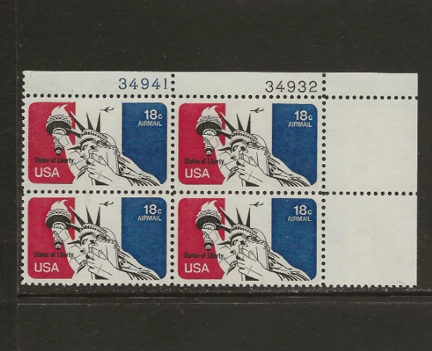 US Scott #C87 Plate Block Fine/Very Fine MNH Cat. Value $1.50              #560 - Image 1 of 1