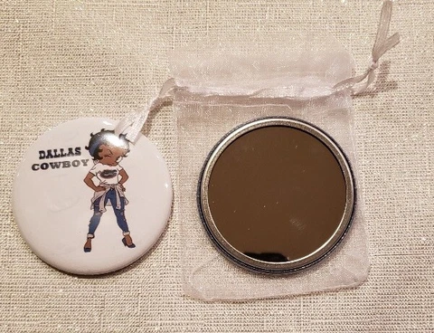 Pocket Purse Mirror Dallas Cowboys & Betty Boop Cover