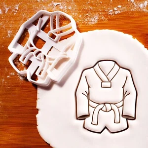 Taekwondo Dobok Cookie Cutter - Korean martial art self defense tkd poomsae belt - Picture 1 of 6