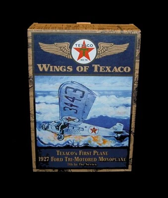 Wings of Texaco 1927 Ford Tri-Motored Monoplane Die Cast Bank 7th In Series NIB - Image 1 of 4
