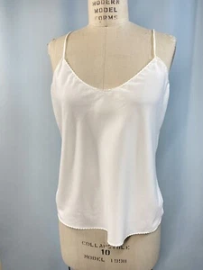 Cami Vintage Camisola Top TALLA GRANDE Marfil Blanco Clásico Liso VASSARETTE - Imagen 1 de 10