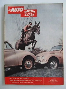 Das Auto Motor und Sport Heft Nr. 9 April 1957 Test DKW 3=6 mit Saxomat - Picture 1 of 5