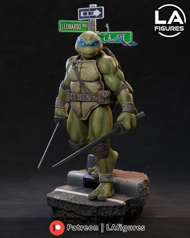 Leonardo figure - TMNT - 3d printed model - 3D figure - 1/6 1/10 scale Cover
