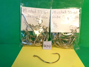 Ganchos Mustad Wide Gap, talla 6/0, #37161, 50 ganchos totales (nuevos otros) - Imagen 1 de 8