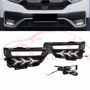 For Honda CRV CR-V 2020-2022 q 3 Color LED DRL Driving Fog Light Turn & Lamps - Picture 1 of 12