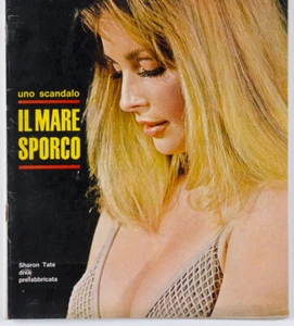 SHARON TATE Rare photo feature 1960's Panorama magazine ITALIAN Humphrey Bogart - Picture 1 of 7