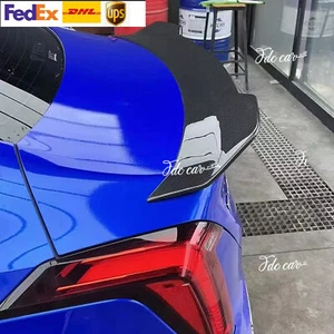 For Cadillac CT4 2020-2023 Real Carbon Fiber Rear Boot Spoiler Wing Flap 1Set - Foto 1 di 4