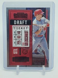 2020 Panini Contenders Paul Goldschmidt Draft Ticket #/99 Cards - Picture 1 of 2