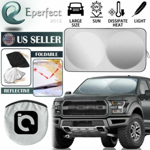 Foldable Car Front Rear Window Windshield Sun Shade Shield Cover Visor UV Block - Picture 1 of 7