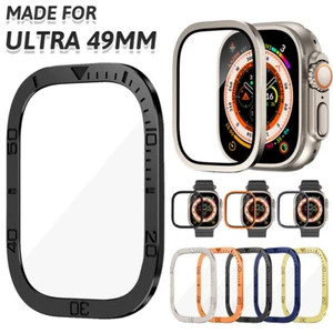 Protector de pantalla de metal funda protectora de vidrio para Apple Watch Ultra 49 mm - Imagen 1 de 43