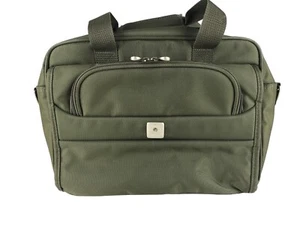 Delsey Unisex Adults Green Outer Zip Pocket Double Top Handle Luggage Bag - Picture 1 of 11