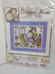 Stitching Angel Counted Cross Stitch Kit - Design Works - Picture 1 of 4