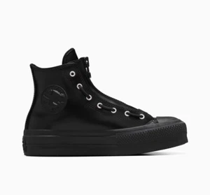 Women Converse Chuck Taylor All Star Lift Platform Shoes Size 8 Black A12476C - Picture 1 of 24