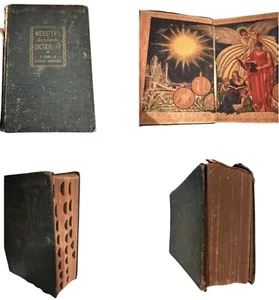 Vintage 1941 Webster's Encyclopedic Dictionary Hardcover Essential Ref. Book - Picture 1 of 9