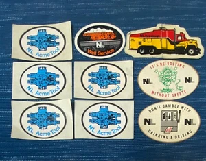 Vintage Oilfield NL Werkzeug Aufkleber Menge 9 Ölquelle Sicherheit LKW ACME Werkzeug Schutzhut - Bild 1 von 1
