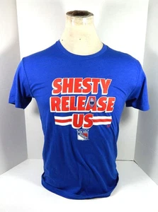 Camisa azul BreakingT 2021-22 para hombre New York Rangers Igor Shesterkin #31 talla M - Imagen 1 de 5