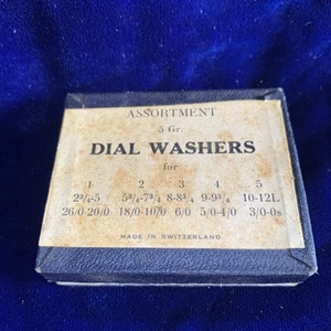 VINTAGE Zifferblattscheiben Sortiment Made in Switzerland Uhrmacherteile 5 Größen - Bild 1 von 5