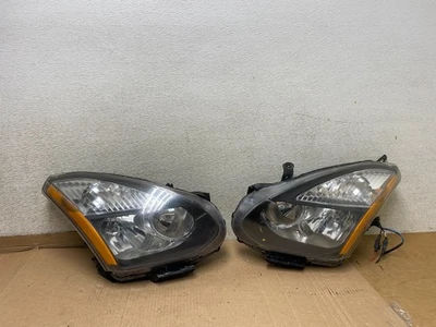 2009-2013 Nissan Rogue Left+Right Side Set Halogen Headlights U7188 DW - Image 1 of 4