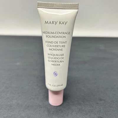 NO BOX Mary Kay Medium Coverage Foundation IVORY 100 Pink Cap Normal Oily 355200 - Image 1 of 2