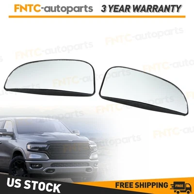 Left + Right Tow Mirror Spotter lower Glass 2010-20 For Dodge Ram 1500 3500 2500 Foto 1 de 4