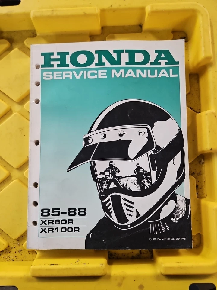 HONDA MANUAL DE SERVICIO 1985-1988 XR80R, XR100R Foto 1 de 1