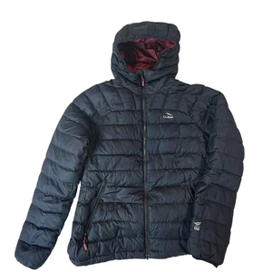 L.L.Bean Jacket Womens Medium Black Hooded 650 Down DownTek Puffer Insulated - Picture 1 of 18