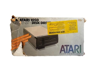 Atari 1050 Dual-Density Disk Drive Original Packaging with Power & Cable - Picture 1 of 9