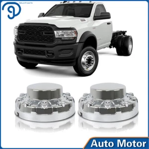 For 2019 2020 2020 Ram 4500 5500 Chrome 2pcs Rear Wheel Center Cap Hub Cap - Picture 1 of 15