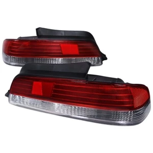 For 97-01 Honda Prelude BB Red Clear Frosted Tail lights 2pc Lamps - Picture 1 of 3
