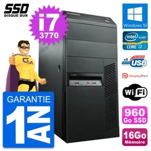 PC tour Lenovo Thinkcentre M92p Intel i7-3770 RAM 16Go SSD 960Go Windows 10 Wifi - Bild 1 von 8