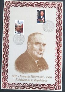 France 1996 président François Mitterrand Timbre N° 3042 FDC 1er jour Andorre 