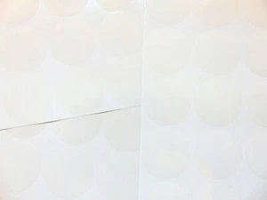60 37mm Rund Glanz Klar Plastik Sticker Klebend Selbstklebende Etiketten - Bild 1 von 1