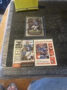 Lote de 3 cartas de Anthony Richardson - Imagen 1 de 8