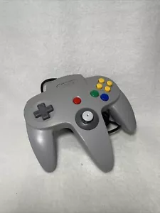 Controller grigio OEM Nintendo 64 Nus-005 stick stretto autentico testato - Foto 1 di 5