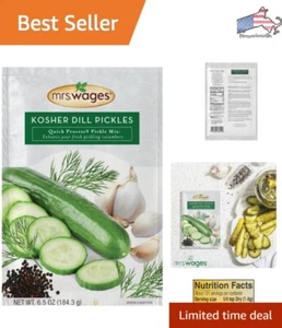 Quick Process Kosher Dill Pickles Mix - Classic Pickle Spices - 6.5oz Pack of 6 - Picture 1 of 7