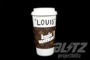 LOUIS VUITTON MONOGRAM COFFEE CUP BROWN - Picture 1 of 5