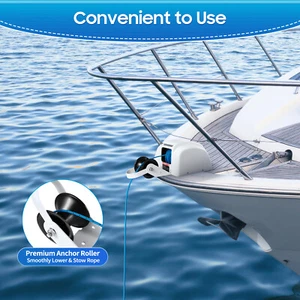 Cabrestante de anclaje de molinete eléctrico para bote de agua salada 45 libras marino con control remoto inalámbrico - Imagen 1 de 17