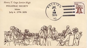 SIGING OF THE CONSTITUTION, RALEIGH, NC 1976 FDC18280 - Picture 1 of 1