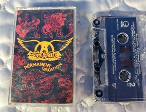 Aerosmith Permanent Vacation Cassette Tape 1987 Geffen M5G 24162 Used Hard Rock - Picture 1 of 2