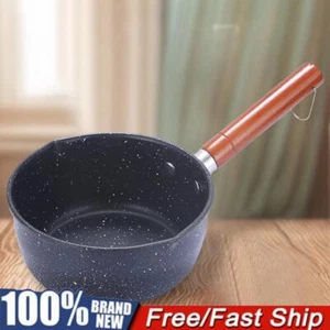 Non-Stick Sauce Pan Soup Pot with Pour Spout Milk Saucepan 14cm for Home Kitchen - Picture 1 of 11