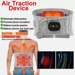 Cintura posteriore trazione aria spinale decompressione lombare vita gonfiaggio supporto riscaldamento - Foto 1 di 24