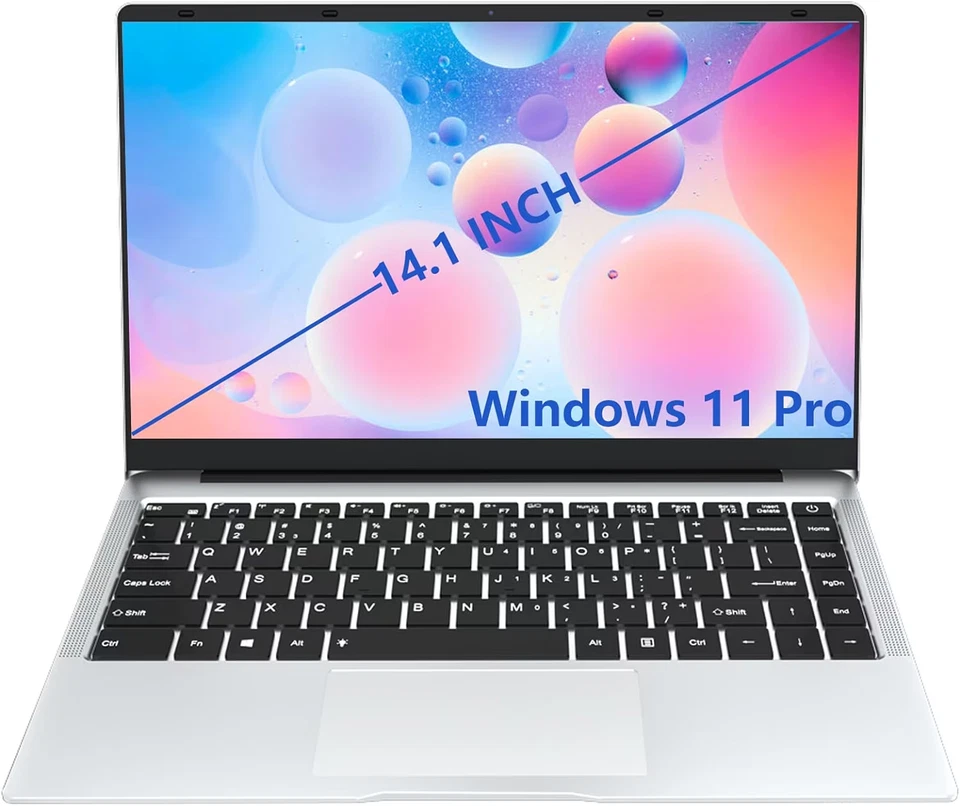 KUU Laptop X3, 8GB LPDDR4 256GB SSD ROM Window 11 Pro 14.1 inch PC Notebook - Image 1 of 4