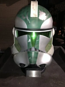 Master Replicas Star Wars Clone Commander Gree Life-Size Helmet Limited #433/500 - Picture 1 of 7