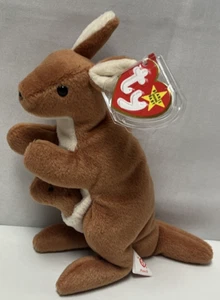 Ty Beanie Babytasche das Känguru #4161 Etikett Fehler - Bild 1 von 24