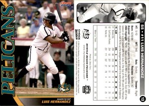 Luis Hernandez 2005 Grandstand Mississippi Braves #26 Card *AutographDen*
